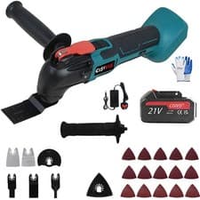 Image of 6 Speeds Oscillating Multi Tool Cordless Sander Scraper Saw w/1 Large Batteries!