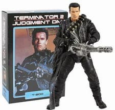 Image of NECA Terminator T-800 Arnold Schwarzenegger Tech Noir / Police Station