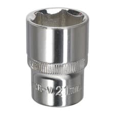 Image of Sealey 21mm WallDrive Standard Length Chrome Socket 1/2"Sq Drive SP1221 