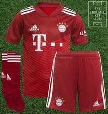 Image of Bayern Munich Home Kit - adidas Shirt Shorts & Socks - Youth - Black Friday Sale