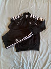 Image of Adidas Essentials Tracksuit, Black, 3-stripe, Size XS, New