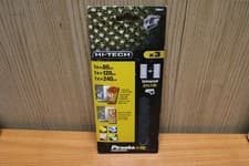 Image of Black Decker 93 x 190 mm Sanding sheets Assorted 3pk Universal Mesh  80 120 240
