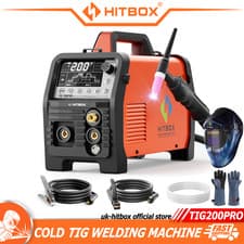 Image of 6in1 Cold TIG Welder 200A Pulse TIG HF TIG Spot TIG MMA Weld Clean Digital Torch
