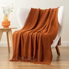 Image of New Luxury Christmas Plaid Throw Blanket for Bed Knit Throws Lightweight Blanket