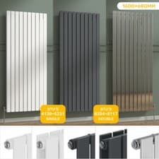 Image of Vertical Designer Radiator Single Double Flat Panel Central Heating Tall Rads