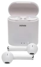 Image of Earbud Headphones True Wireless Hands Free Calling Bluetooth Denver TWE-36 White