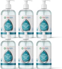 Image of 6 X 500Ml Hand Sanitiser 70% Alcohol Gel anti Bacteria Viral Eliminating Formula