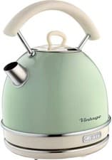 Image of Retro Dome Kettle, 1.7 Litre, 200 W, Vintage Style, Green, Ariete 2877/04