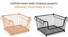 Image of Vegetable Rack Fruit wire Stacking Storage Basket Kitchen Stand 1, 2, 3 Tier