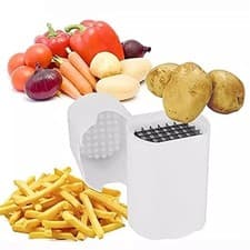 Image of French Fry Cutter Dicer Potato Chips Chipper Vegetable Chopper Easy Fries Maker