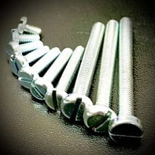 Image of M6 Machine Screws Slot Pan BZP Zinc DIN85