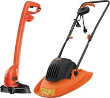 Image of BLACK & DECKER Electric Hover Lawn Mower 1200W & Electric Grass Trimmer Set 250W