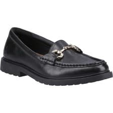 Image of Hush Puppies Verity Snaffle Leather Women's Black Loafers