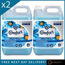 Image of 2 x COMFORT BLUE SKIES PROFESSIONAL FABRIC CONDITIONER 5L PRO FORMULA 66 WASHES