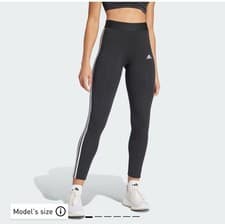 Image of Adidas Leggings Bottoms Pants Gym, Fashion Black Women’s Girls XS   3 Stripes