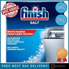 Image of FINISH DISHWASHER SALT 1KG 2KG PACK SALT FOR DISHWASHERS AND WATER SOFTENERS NEW
