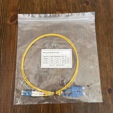 Image of Brand New / OS2 / 1M / LC-SC/ Duplex  Singlemode Fibre Patch Cable