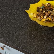 Image of Black Quartz Stone Effect Laminate Kitchen Worktop 38mm, 3m and 4m Worktops