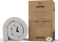 Image of Panda Bamboo Mattress Topper 5Cm Thick - Hypoallergenic, Orthopaedic Support, Co