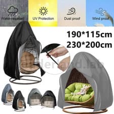 Image of Egg Chair Cover Waterproof Heavy Duty Hanging Egg Chair Cover Garden Outdoor 
