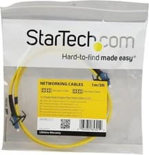 Image of StarTech 1m Fiber Optic Cable, Single-Mode Duplex 9/125 LSZH, SMFIBLCLC1 - New