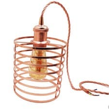 Image of Modern Rose Gold Metal Pendant Light Chandelier Ceiling Lamp Shade Fixture