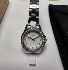 Image of Sekonda Ladies Silver Crystal Watch 2903T Bracelet 30m Water Resistant BNIB
