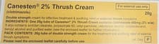 Image of Canesten 2% Thrush Cream - 20g Max Strength - Soothes MEN | WOMEN