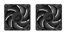 Image of 2 x Pack of ARCTIC P12 Pro PST 120mm 12cm 4-Pin PWM PC Case Fans Black 3000RPM