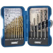 Image of Draper Metric Combined HSS And Masonry Drill Bit Set 17 Piece - 18551Draper