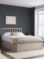 Image of Birlea Phoenix Ottoman Bed Grey | Storage Bed | Sprung Slats | Double