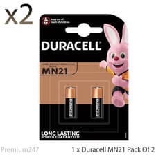 Image of 2x Duracell MN21 Alkaline Batteries A23 LRV08 12V 2X - New