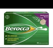 Image of Berocca Blackcurrant Effervescent - 45 Tablets