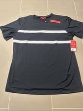 Image of NWT Men’s XL Redvanly R2218 Clark Tuxedo Striped Black Shirt