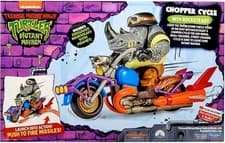 Image of Teenage Mutant Ninja Turtles Mutant Mayhem Chopper Cycle with Rocksteady TMNT