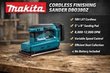 Image of Makita DBO380Z 18v Brushless Finishing Sander LXT Woodworking Body Only