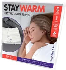 Image of Lloytron Stay Warm Superior Luxury Washable Single Electric Heated Underblanket