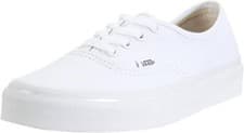 Image of Vans Authentic Classic Canvas True White Skate Men Women Shoes