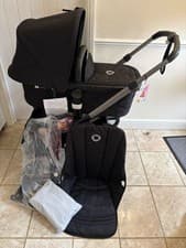 Image of New Bugaboo Fox5 Pushchair & Carrycot Set In Graphite/black Fabrics RRP £1,115