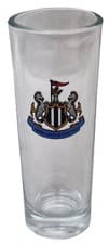 Image of NEWCASTLE UNITED Official NUFC Crest Tall Twin Pack Shot Glasses 4" By Castore