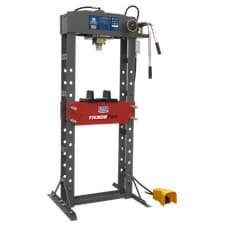 Image of Sealey Premier Air/Hydraulic Floor Type Press with Foot Pedal 30 Tonne YK309FAH