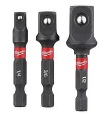 Image of Milwaukee Shockwave Impact Socket Adaptor Set (3pcs)