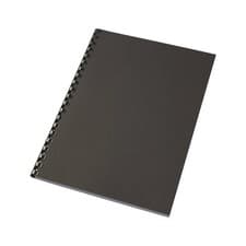 Image of GBC A3 Leathergrain Binding Covers 250gsm Black Pack of 100 (T22410029)