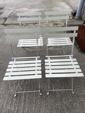 Image of Garden Trading Rive Droite 4 x Folding Chairs- Clay