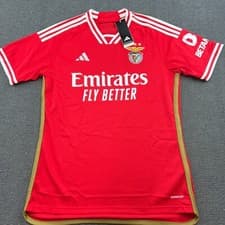 Image of BNWT Benfica Adidas 2023-2024 Home Football Jersey Mens Medium Adult Red Shirt