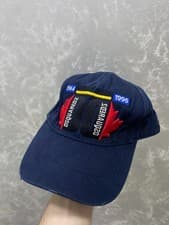 Image of Dsquared2 Canadian Flag Icon Baseball Cap Navy one size