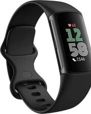 Image of Fitbit Charge 6 Fitness Tracker GPS Bluetooth Heart Rate Smartwatch Black Band