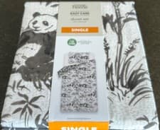 Image of Panda and bamboo duvet cover- Single size with 1 pillow case- new
