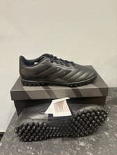 Image of ADIDAS GOLETTO VIII TF J ALL BLACK BOYS ASTROTURF ASTRO TURF SIZE 3 4 5.5 BNWT