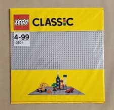Image of New ~ 10701 LEGO CLASSIC Grey Baseplate Size 38x38cm ~ Building Base 48x48 Studs